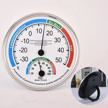TH101B Термометр-Гигрометр Круглый Измеритель температуры и влажности Измеритель-30 ~ 50 ℃ Температурный монитор 20-100%