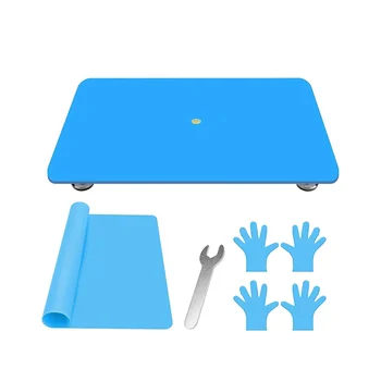 Выравнивающий стол для эпоксидной смолы, 16 дюймов x 12 дюймов, регулируемый самовыравнивающийся стол из эпоксидной смолы, Комплектующие для смолы, синий