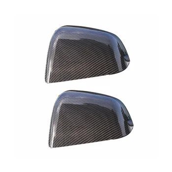 Для Tesla Model3/Y Защитный чехол для зеркала заднего вида, Черненый Углепластиковый Размерный Аксессуар, Декоративный Ярко-черный