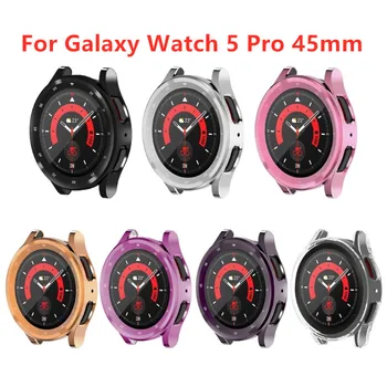 Защитный чехол с кольцевой шкалой времени для Samsung Galaxy Watch5 pro 45 мм/Watch 5 pro из ТПУ с полным защитным чехлом