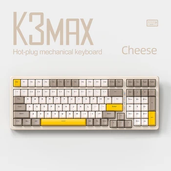 Игровая клавиатура K3 MAX с RGB подсветкой, клавиатура для геймеров, USB-порт, клавиатура с горячей заменой, 19 световых эффектов, 100 клавиш для киберспортивного компьютера