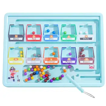 Игрушки для сортировки по цвету, развивающие игрушки Монтессори для малышей, многофункциональные экологичные математические игры для раннего образования, интересные