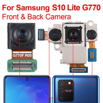 Оригинальная Передняя и задняя камера S10 Lite Для Samsung Galaxy S10 Lite G770, Модуль основной камеры, Гибкий Запасной Модуль