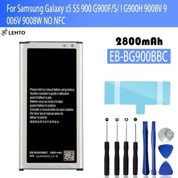 Оригинальный аккумулятор EB-BG900BBC EB-BG900BBE/BBU 2800 мАч для Samsung Galaxy S5 SM-G870A G900S/F/M/FD G9008V/W 9006V/W NFC