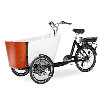 Педальный трехколесный велосипед для взрослых Трехколесный грузовой Семейный велосипед с 6 скоростями передачи, Дрифтерный трайк для покупок продуктов и перевозки детей