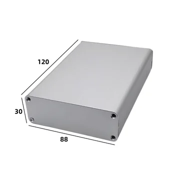 Профильные коробки из алюминиевого сплава, разделенный алюминиевый корпус батарейного отсека, печатная плата 120x88x30 мм
