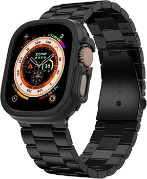 Ремешки для Apple Watch Ultra Band 49 мм с корпусом, ремешком Apple Watch Ultra 49 мм из нержавеющей стали и прочным корпусом для ПК.